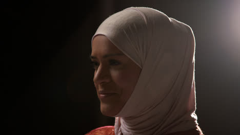 Studio-Portrait-Of-Muslim-Woman-Wearing-Hijab-Against-Plain-Background-3